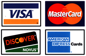 We Accept most forms of credit 